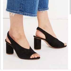 MADEWELL ALANA SLINGBACK CHUNKY PEEP TOE HEEL